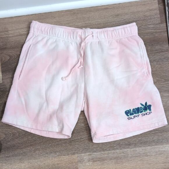 Playboy X Pacsun Tie Dye Pink Jersey Shorts Sz Small - Picture 4 of 11
